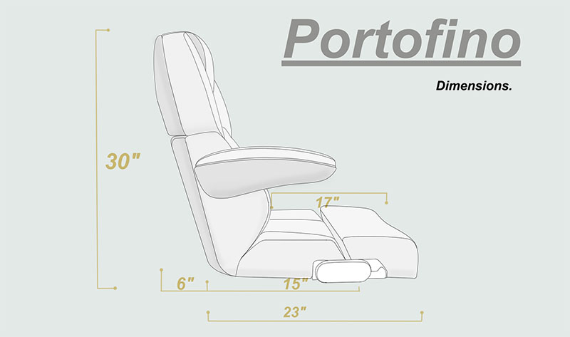 portofino chair dimensions