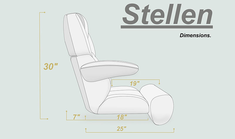 stellen chair dimensions