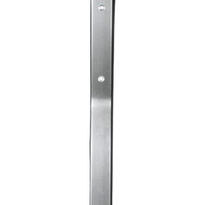 Forward Seating Backrest Bar — Anodized Aluminum, 18° Bend